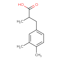 Chemical structure of 3-(3,4-dimethylphenyl)-2-methylpropanoic acid - CSSB00011497298