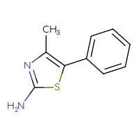Chemical structure of 4-methyl-5-phenyl-1,3-thiazol-2-amine - CSSB00000737952