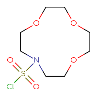 Chemical structure of 1,4,7-trioxa-10-azacyclododecane-10-sulfonyl chloride - CSSB02519146524