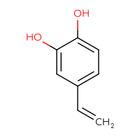 Chemical structure of 4-ethenylbenzene-1,2-diol - CSSB00000100180