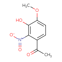 Chemical structure of 1-(3-hydroxy-4-methoxy-2-nitrophenyl)ethan-1-one - CSSB00135287843