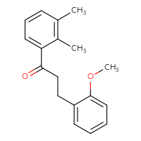 Chemical structure of 1-(2,3-dimethylphenyl)-3-(2-methoxyphenyl)propan-1-one - CSSB00020570834