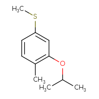 Chemical structure of 1-methyl-4-(methylsulfanyl)-2-(propan-2-yloxy)benzene - CSSB20813994441