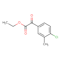 Chemical structure of ethyl 2-(4-chloro-3-methylphenyl)-2-oxoacetate - CSSB00010163993