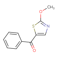 Chemical structure of 5-benzoyl-2-methoxy-1,3-thiazole - CSSB00015100607
