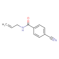 Chemical structure of 4-cyano-N-(prop-2-en-1-yl)benzamide - CSSB00000160322