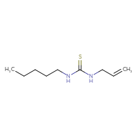 Chemical structure of 1-pentyl-3-(prop-2-en-1-yl)thiourea - CSSB00017427651