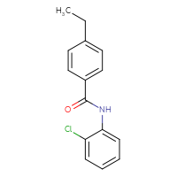 Chemical structure of N-(2-chlorophenyl)-4-ethylbenzamide - CSSB00027986350