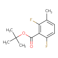 Chemical structure of tert-butyl 2,6-difluoro-3-methylbenzoate - CSSB00013111383
