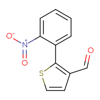 Chemical structure of 2-(2-nitrophenyl)thiophene-3-carbaldehyde - CSSB00010003146