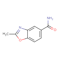 Chemical structure of 2-methyl-1,3-benzoxazole-5-carboxamide - CSSB00009877083