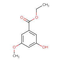 Chemical structure of ethyl 3-hydroxy-5-methoxybenzoate - CSSB00009876135