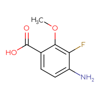 Chemical structure of 4-amino-3-fluoro-2-methoxybenzoic acid - CSSB00016144912