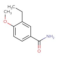 Chemical structure of 3-ethyl-4-methoxybenzamide - CSSB00010316589