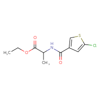 Chemical structure of ethyl 2-[(5-chlorothiophen-3-yl)formamido]propanoate - CSSB00019755232