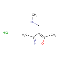 Chemical structure of [(3,5-dimethyl-1,2-oxazol-4-yl)methyl](methyl)amine hydrochloride - CSSB00015185328