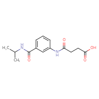 Chemical structure of 3-({3-[(propan-2-yl)carbamoyl]phenyl}carbamoyl)propanoic acid - CSSB00020584602
