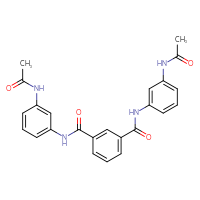 Chemical structure of N1,N3-bis(3-acetamidophenyl)benzene-1,3-dicarboxamide - CSSB00047779063