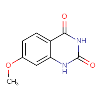 Chemical structure of 7-methoxy-1,2,3,4-tetrahydroquinazoline-2,4-dione - CSSB00012001254