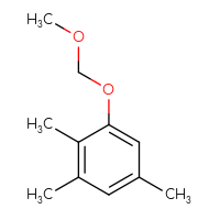 Chemical structure of 1-(methoxymethoxy)-2,3,5-trimethylbenzene - CSSB09890688372