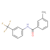 Chemical structure of 3-methyl-N-[3-(trifluoromethyl)phenyl]benzamide - CSSB00046129845