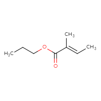 Chemical structure of propyl (2E)-2-methylbut-2-enoate - CSSB00016997440