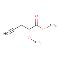 Chemical structure of methyl 2-methoxypent-4-ynoate - CSSB20621793491