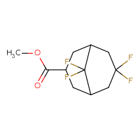 Chemical structure of methyl 7,7,9,9-tetrafluorobicyclo[3.3.1]nonane-3-carboxylate - CSSB06972023034