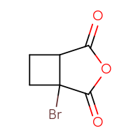 Chemical structure of 1-bromo-3-oxabicyclo[3.2.0]heptane-2,4-dione - CSSB06744500101