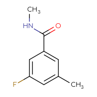 Chemical structure of 3-fluoro-N,5-dimethylbenzamide - CSSB00012472360