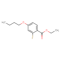 Chemical structure of ethyl 4-butoxy-2-fluorobenzoate - CSSB06835378520