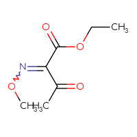 Chemical structure of ethyl 2-(methoxyimino)-3-oxobutanoate - CSSB00045875133
