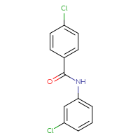 Chemical structure of 4-chloro-N-(3-chlorophenyl)benzamide - CSSB00025798271