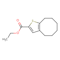 Chemical structure of ethyl 4H,5H,6H,7H,8H,9H-cycloocta[b]thiophene-2-carboxylate - CSSB00012706182