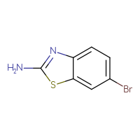 Chemical structure of 6-bromo-1,3-benzothiazol-2-amine - CSSB00102524914