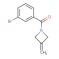 Chemical structure of 1-(3-bromobenzoyl)-3-methylideneazetidine - CSSB00018502621