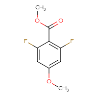 Chemical structure of methyl 2,6-difluoro-4-methoxybenzoate - CSSB00010230112
