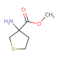 Chemical structure of methyl 3-aminothiolane-3-carboxylate - CSSB00000694045
