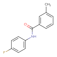 Chemical structure of N-(4-fluorophenyl)-3-methylbenzamide - CSSB00046080438