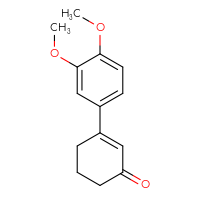 Chemical structure of 3-(3,4-dimethoxyphenyl)cyclohex-2-en-1-one - CSSB00005942880
