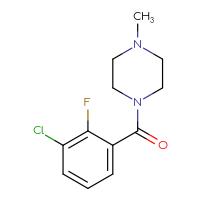 Chemical structure of 1-(3-chloro-2-fluorobenzoyl)-4-methylpiperazine - CSSB00001596766