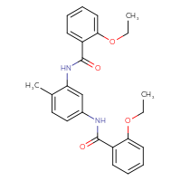 Chemical structure of 2-ethoxy-N-[3-(2-ethoxybenzamido)-4-methylphenyl]benzamide - CSSB00121635382
