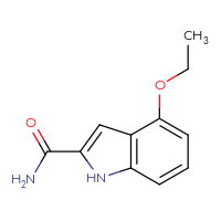 Chemical structure of 4-ethoxy-1H-indole-2-carboxamide - CSSB03301178730