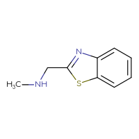 Chemical structure of [(1,3-benzothiazol-2-yl)methyl](methyl)amine - CSSB00000204650