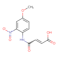 Chemical structure of 3-[(4-methoxy-2-nitrophenyl)carbamoyl]prop-2-enoic acid - CSSB00031460444