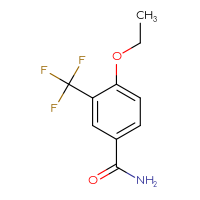 Chemical structure of 4-ethoxy-3-(trifluoromethyl)benzamide - CSSB00010175668