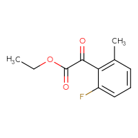 Chemical structure of ethyl 2-(2-fluoro-6-methylphenyl)-2-oxoacetate - CSSB03555379555