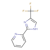 Chemical structure of 2-[4-(trifluoromethyl)-1H-imidazol-2-yl]pyridine - CSSB00010221218