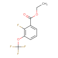 Chemical structure of ethyl 2-fluoro-3-(trifluoromethoxy)benzoate - CSSB00003104546