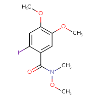 Chemical structure of 2-iodo-N,4,5-trimethoxy-N-methylbenzamide - CSSB01999858747
